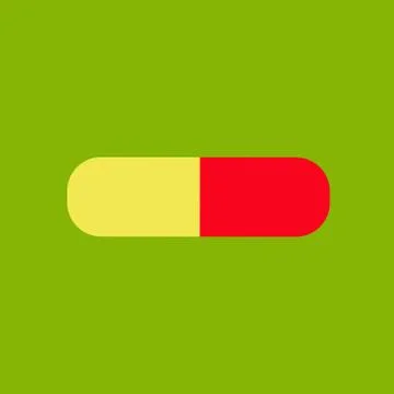 Pill composition. Easy to copy paste in different graphic design software Stock Illustration