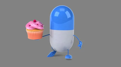 Pill - Computer animation Stock-Footage 63423904