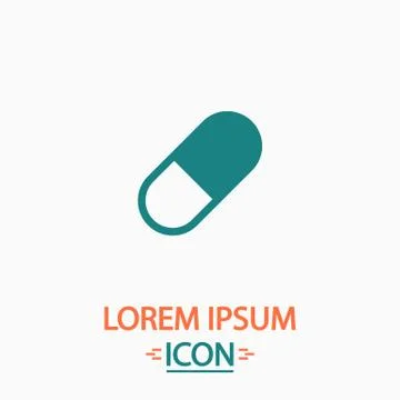 Pill computer symbol Stock-Illustration