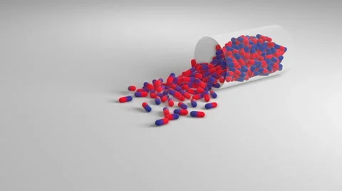 Pill container Stock Footage 58880944