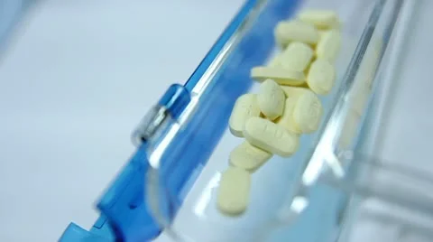 Pill Counter Video stock 12737384