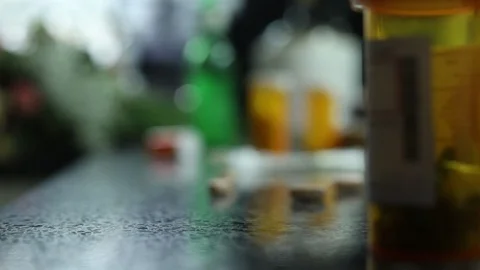 PILL DROP Stock Footage 113322931