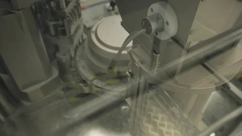 Pill Encapsulation Machine Stock Footage 71455136