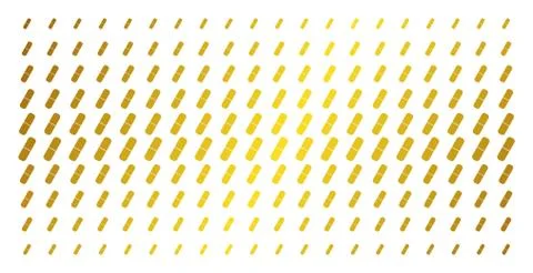 Pill Golden Halftone Effect Stock Illustration