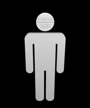 Pill head Stock Illustration