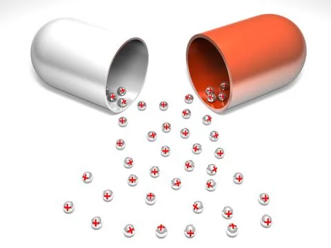 Pill heal Illustrazione stock