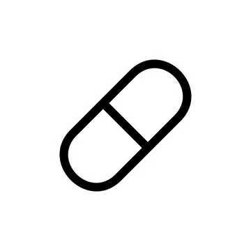 Pill icon Illustrazione stock