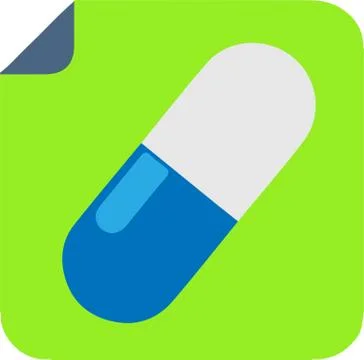 Pill icon isolated on background Stock Illustration