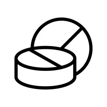 Pill icon template Stock Illustration