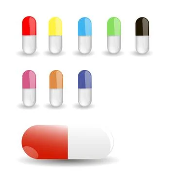 Pill Stock Illustration