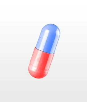 Pill isolated on white Foto stock
