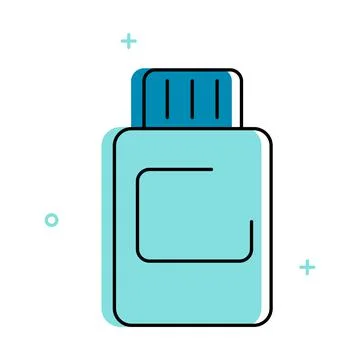 Pill jar icon isolated on white background. Vector Stock Illustration
