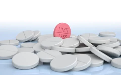A pill for limitless possibilities Stock Illustration