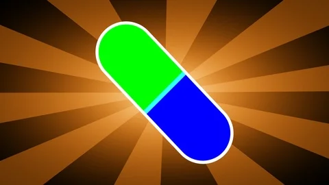 The pill. Looping footage has 4K resolution. 3D Illustration. Stock Footage 115958733
