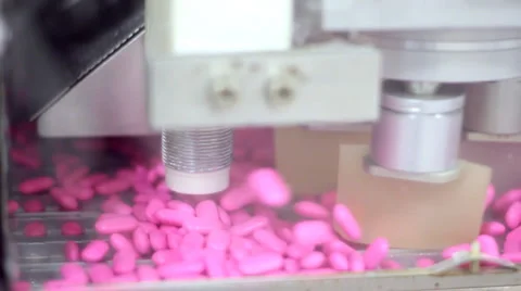 Pill Manufacturing Stock Footage