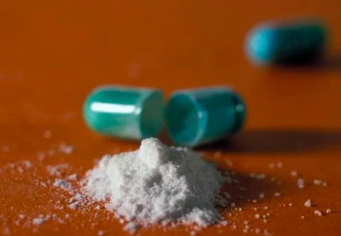 Pill open Stock Photos