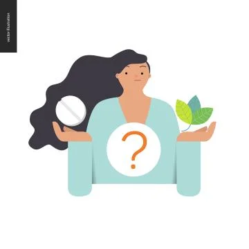 Pill or herbal Stock Illustration