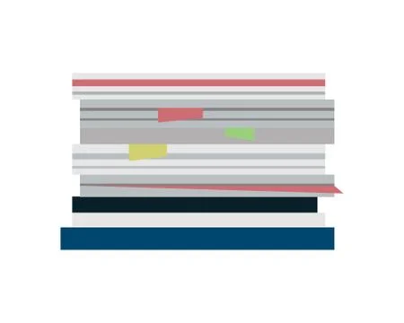 Pill of Papers Vector Illustration イラスト素材