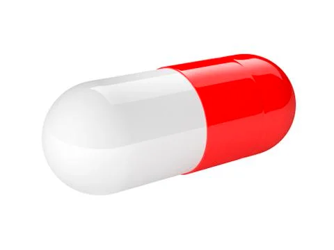 Pill red Stock Illustration