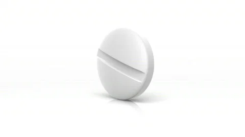 Pill rotating on white Stock Footage 840772
