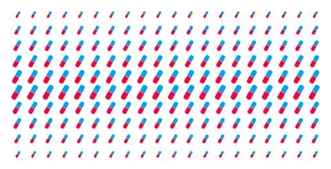 Pill Shape Halftone Array Stock Illustration