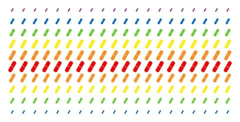 Pill Shape Halftone Spectral Pattern Stock Illustration