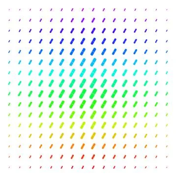 Pill Shape halftone Spectrum effect Stock Illustration