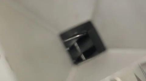 Pill Sorting Machine - The Funnel and Spinning Sorting Blades Stock Footage 68642405