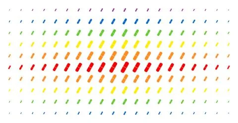 Pill Spectral Halftone Grid Stock Illustration
