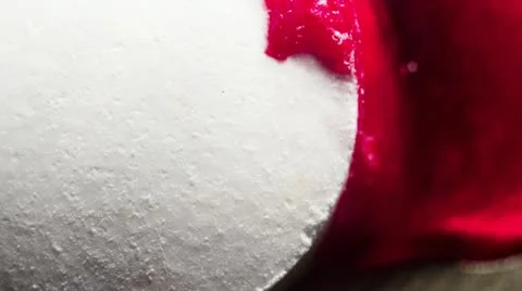 Pill sucks red dye Stock Footage 21760736