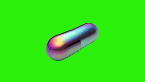 Pill table animation on green background Vidéo 330038000