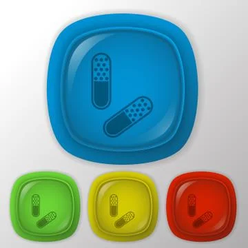 Pill tablet. Stock-Illustration