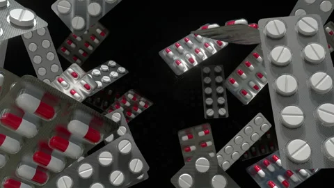 Pill Tunnel Background Stock Footage 253108867