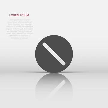 Pill vector icon in flat style. Tablet illustration on white isolated backg.. Stock Illustration
