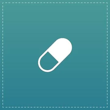 Pill web icon Stock Illustration