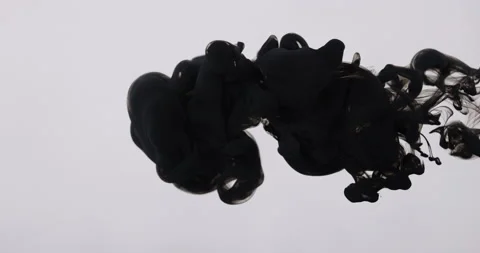 A Pillar Of Black Ink Stock Footage 170601929