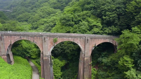 A pillar of bridge aerial view Stock Footage 162279172