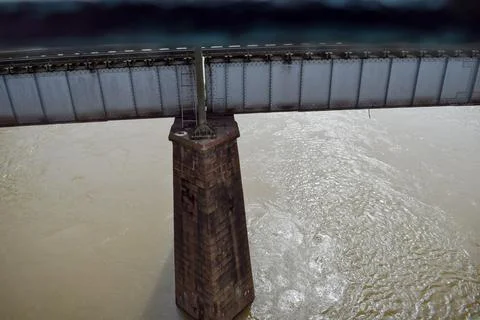 Pillar of bridge Stock Photos