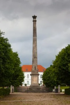 Pillar in the city Putbus Stock Photos