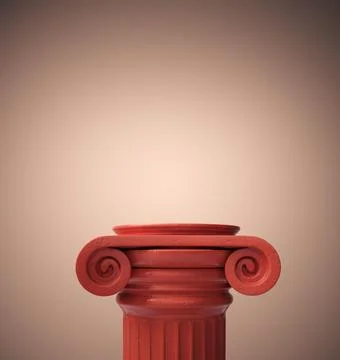 Pillar column ancient. Stock Illustration