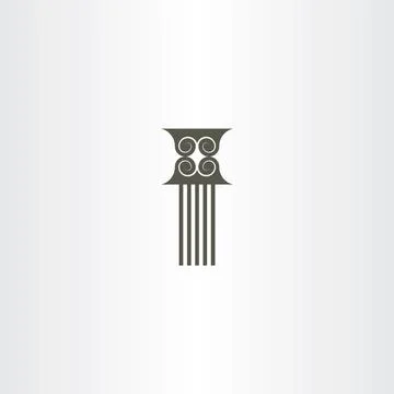 Pillar column vector icon Stock Illustration