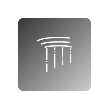 Pillar icon vector Stock Illustration