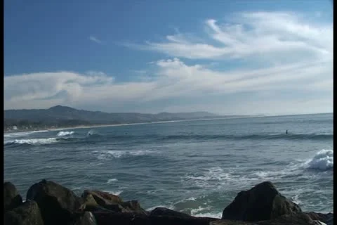 Pillar Point Surfers beach 動画素材 10884545