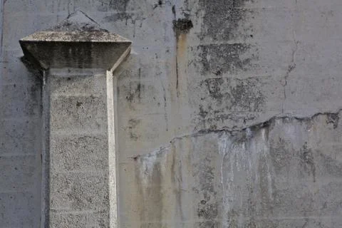 Pillar in a wall Stock Photos