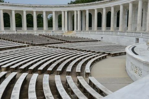 Pillars in an amphitheater Foto stock