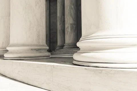 Pillars and steps Stock Photos