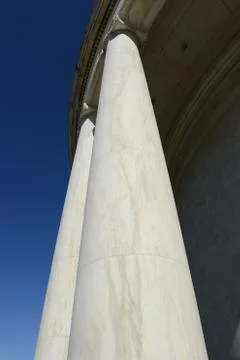 Pillars with a blue sky background Stock Photos