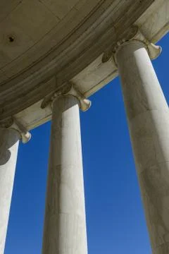 Pillars with blue sky 스톡 사진