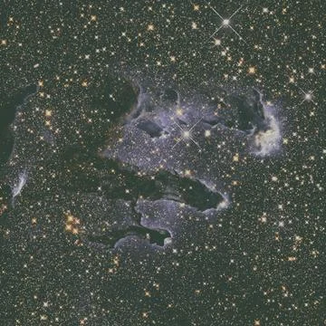 Pillars of Creation. Eagle Nebula in the constellation Serpens. Foto stock