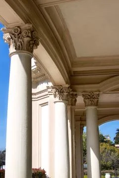 Pillars with details Stock Photos
